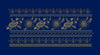 Gold Zari Paisley and Floral Border Embroidery Design