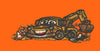 Trecter Orange Embroidery Design