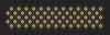 Floral Grid Gold & Black Embroidery Design
