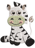 Baby Zebra Embroidery Design