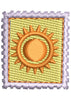 Sun In Frame Embroidery Design