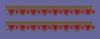 Red Scalloped Leaf Border Embroidery Design