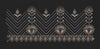 White And Gold Geometric Endless Border Embroidery Design