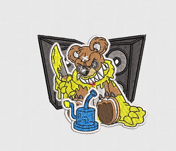 Bear Embroidery Design
