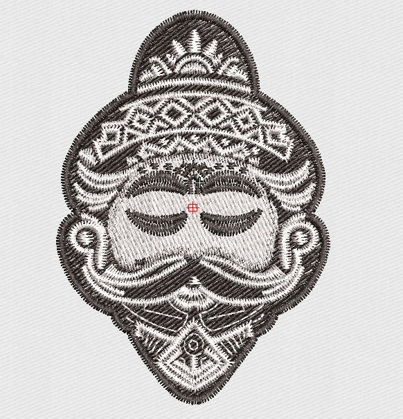 Ghost Embroidery Design