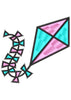 Kite Embroidery Design
