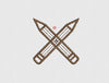 Pencil Embroidery Design
