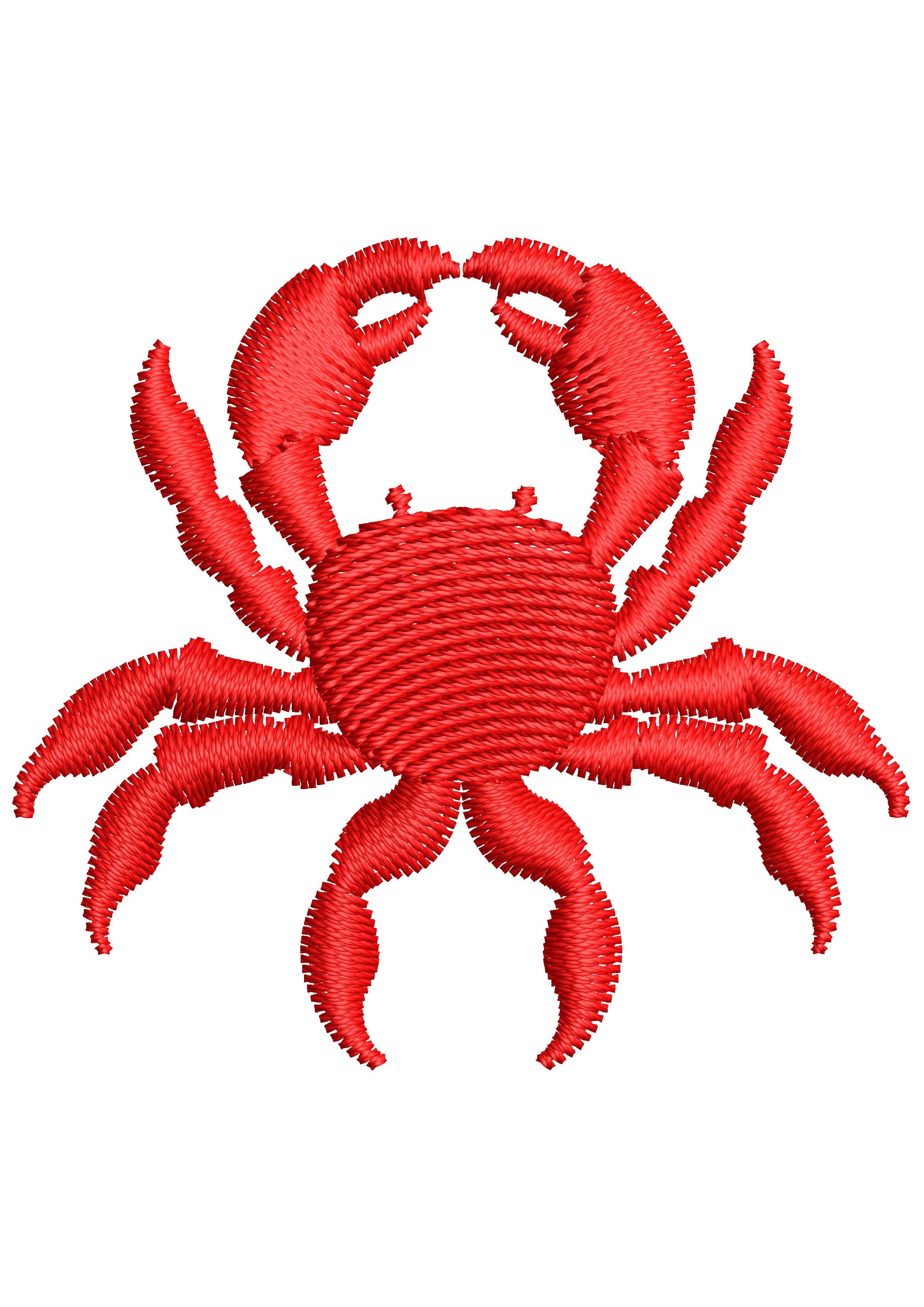 Crab Embroidery Design