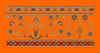 Scrolling Vine Bouquet Border Embroidery Design