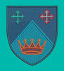 Royal Cross Shield Embroidery Design