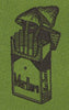 Mushroom Cigarette Pack Embroidery Design