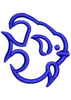 Angelfish Embroidery Design