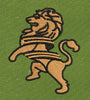 Golden Rampant Lion Embroidery Design