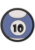 Ten N Ball Embroidery Design