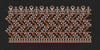 Floral Border Goldenred Curve Lines Embroidery Design