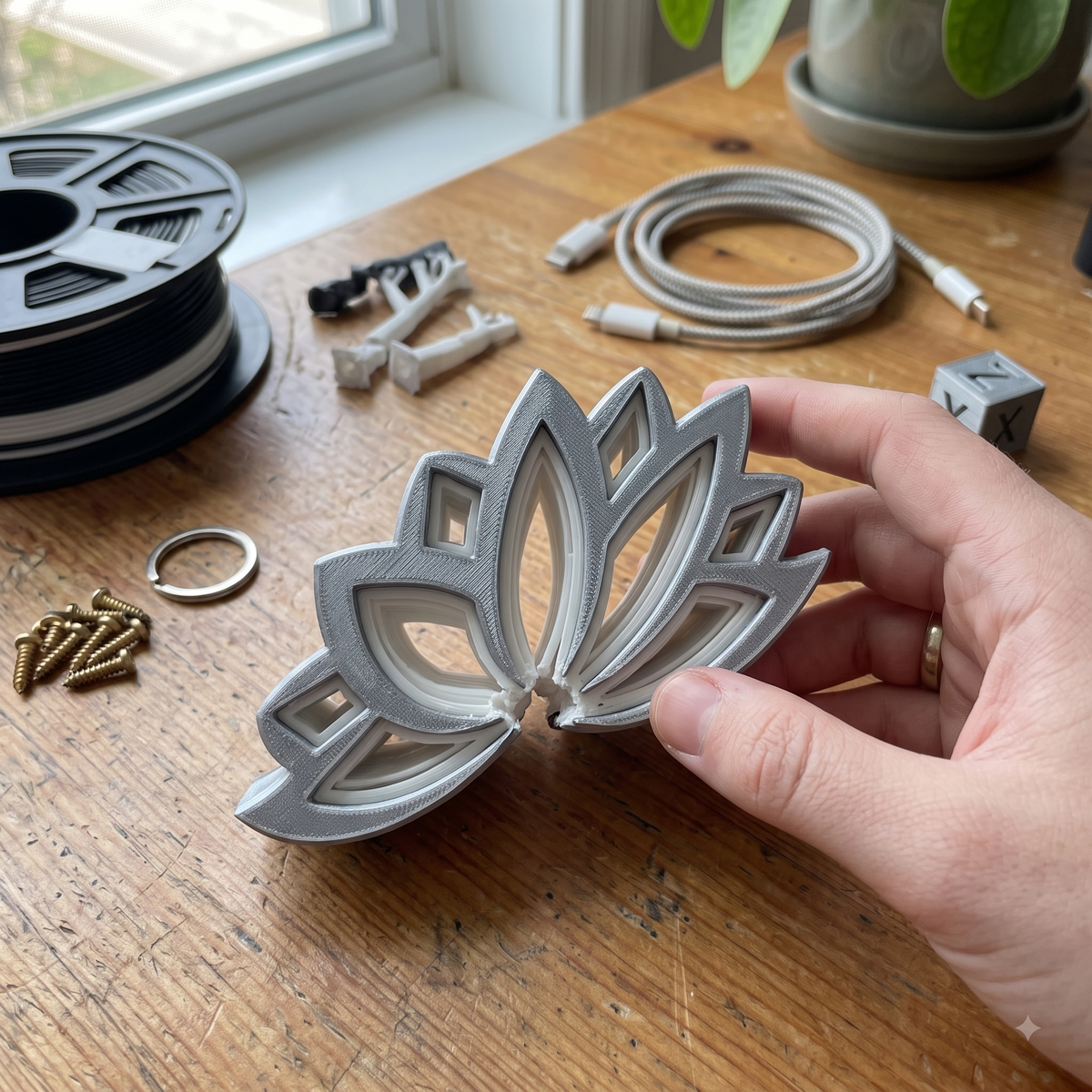 Flower Decorative Model Print STL File