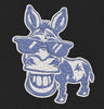 Sunglasses Donkey Blue & White Embroidery Design