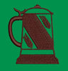 Beer Stein Decorative Motif Embroidery Design