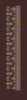 Vintage Filigree Chocolate Brown Floral Border Embroidery Design