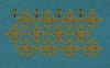 Floral Jacquard Woven Golden Embroidery Design