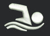Swimming Person Embroidery Design