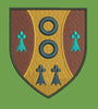 Heraldic Shield College Coat of Arms Embroidery Design