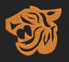 Tiger Face Orange Embroidery Design