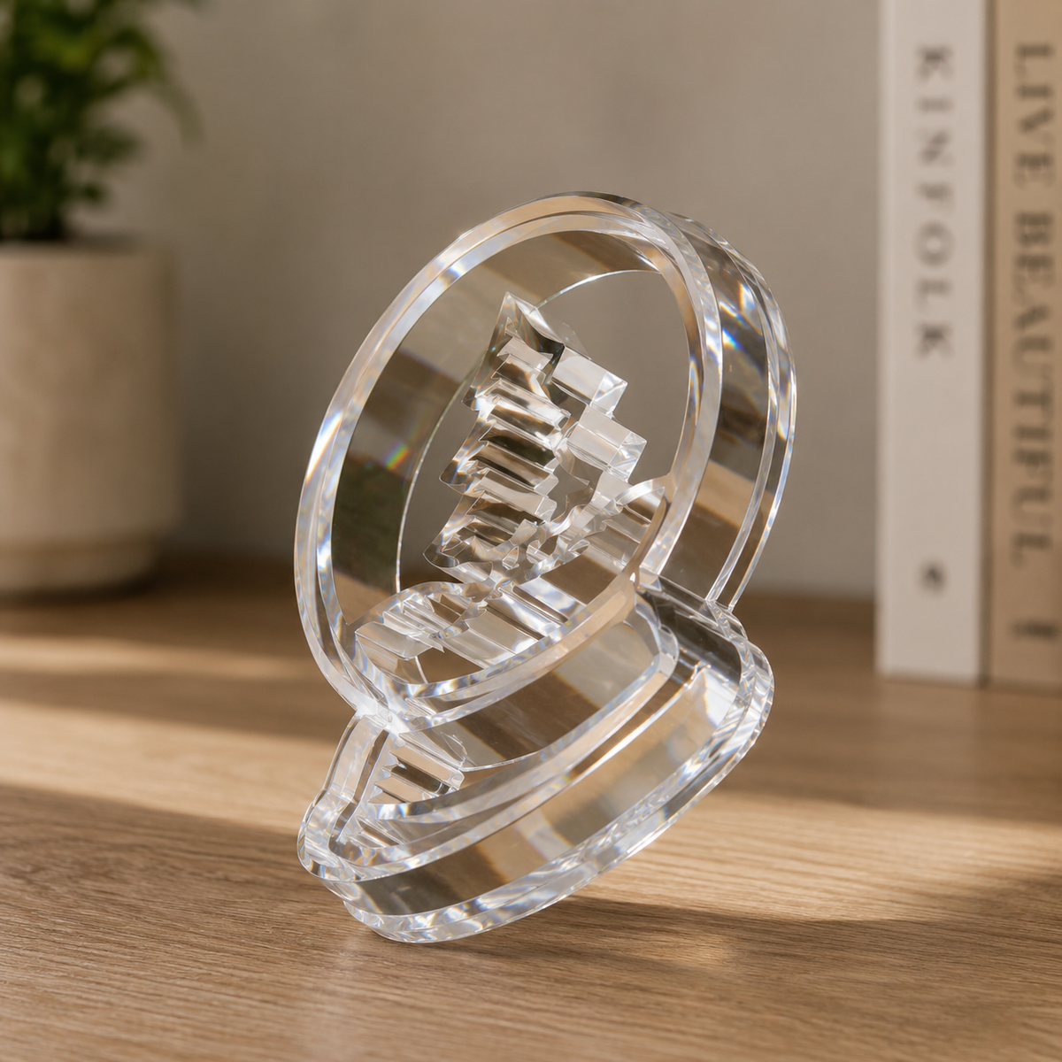 Pine Tree Crystal Ball Decor Print STL File
