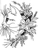 Cat With Flower Embroidery Design
