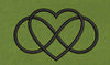 Heart With Infinity Shape Embroidery Design