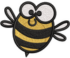 Honey Bee Embroidery Design
