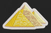 Pyramids Yellow Embroidery Design