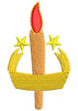 Candle Light Embroidery Design