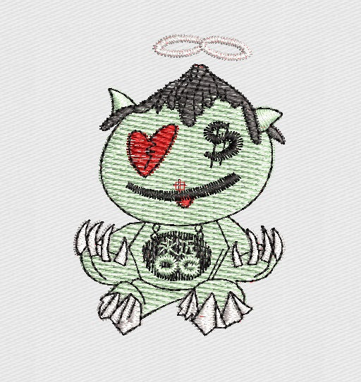 Monster Embroidery Design
