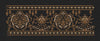 Floral Border Golden Lily Flower Embroidery Design