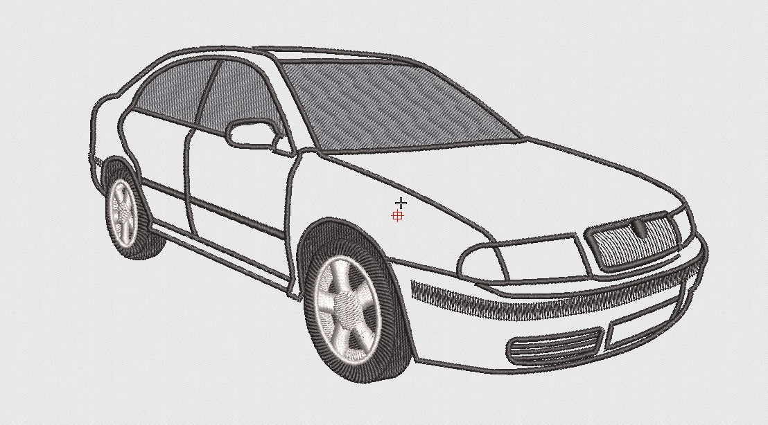 Car Embroidery Design