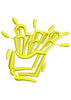 French Fries Embroidery Design
