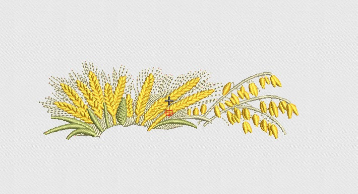 Wheat Embroidery Design