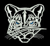 White Tiger Embroidery Design