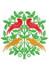 Parot Plant Embroidery Design