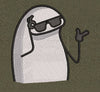 Cool Shades Pointing Gesture Embroidery Design
