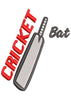 Cricket Bat Embroidery Design