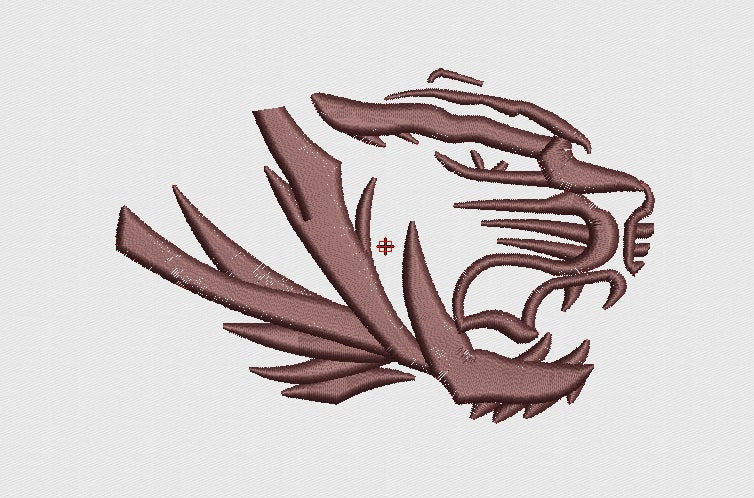 Tiger Embroidery Design
