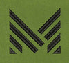 Sharp Angle Black Chevron Embroidery Design