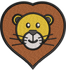 Tiger Face Embroidery Design