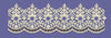 Scalloped Off White Lace Border Embroidery Design