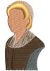 Lady Of Golden Embroidery Design