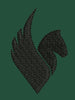 Horse Head With Wings Embroidery Design