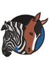 Zebra Horse Embroidery Design