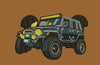 Offroad Crawl Tread Embroidery Design
